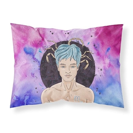 Carolines Treasures Carolines Treasures BB7324PILLOWCASE Scorpio Zodiac Sign Fabric Standard Pillowcase BB7324PILLOWCASE